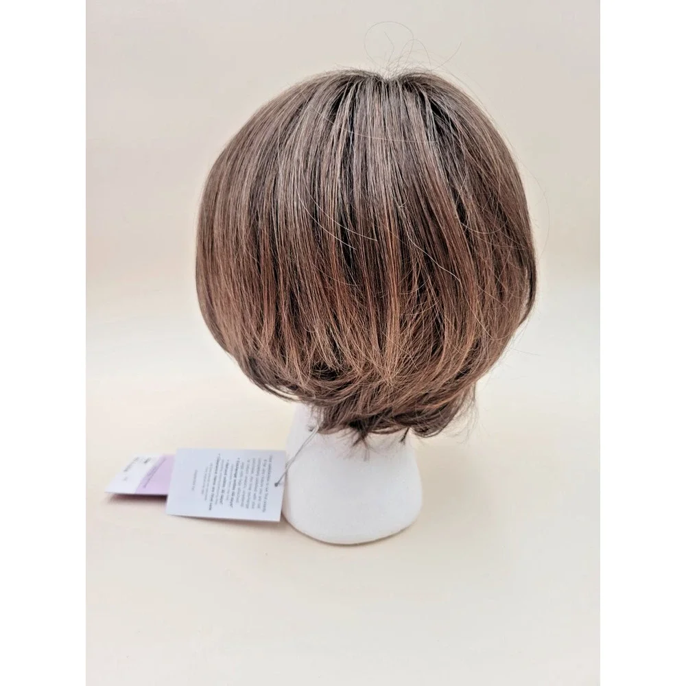 Paula Young Toni 100% Human Hair Wig Color 1822 A Brown Highlights Average Cib